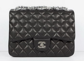 Cheap Replica Chanel Jumbo Quilted Flap Bag A58600 Black with Silver Hardware